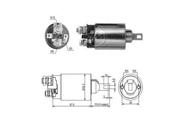 Solenoid, electromotor