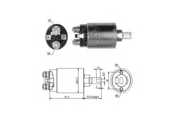 Solenoid, electromotor