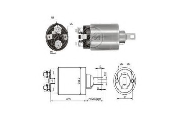 Solenoid, electromotor