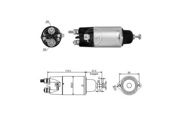 Solenoid, electromotor