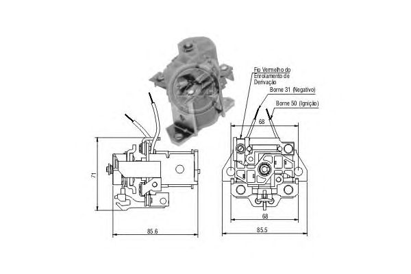 Solenoid, electromotor