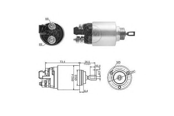 Solenoid, electromotor