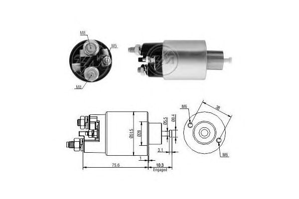 Solenoid, electromotor