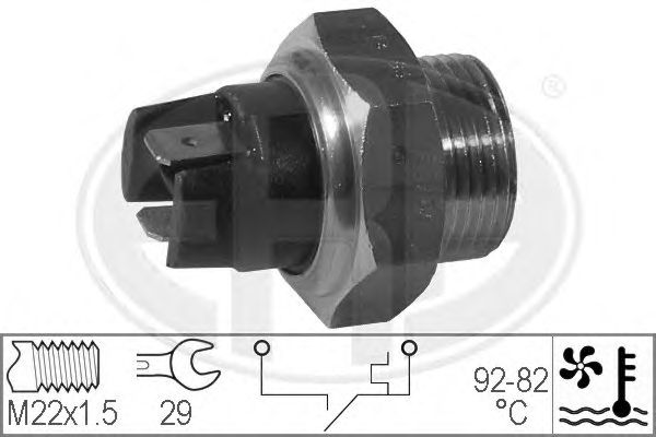 Comutator temperatura, ventilator radiator