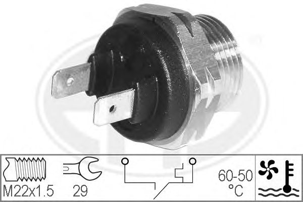 Comutator temperatura, ventilator radiator