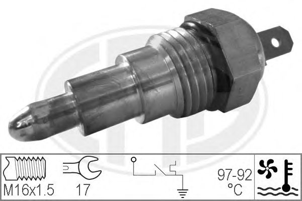 Comutator temperatura, ventilator radiator