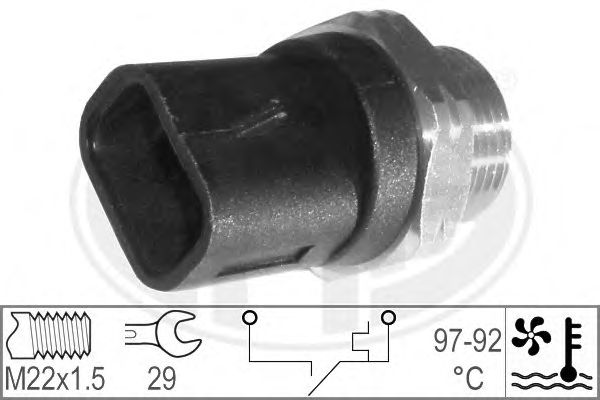 Comutator temperatura, ventilator radiator