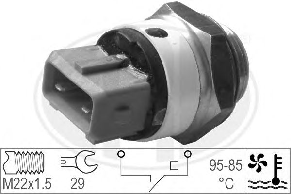 Comutator temperatura, ventilator radiator