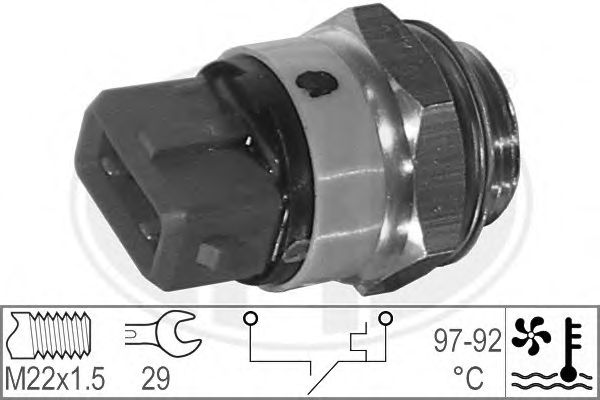 Comutator temperatura, ventilator radiator