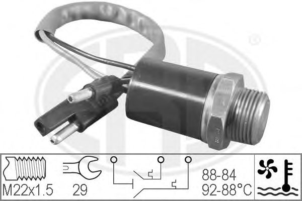 Comutator temperatura, ventilator radiator