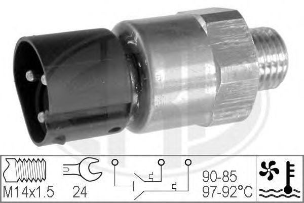 Comutator temperatura, ventilator radiator