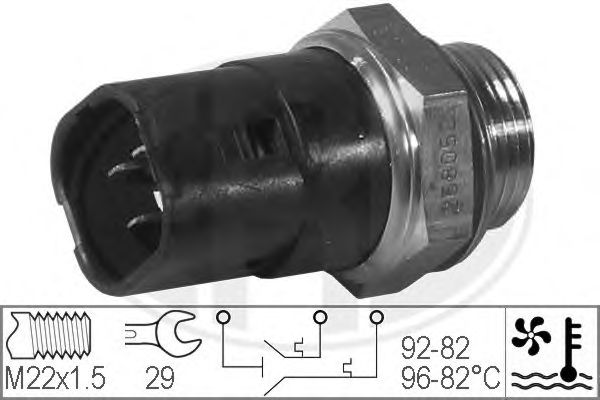 Comutator temperatura, ventilator radiator