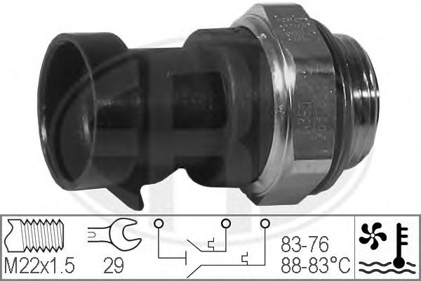 Comutator temperatura, ventilator radiator