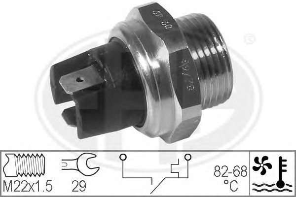 Comutator temperatura, ventilator radiator