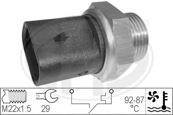 Comutator temperatura, ventilator radiator