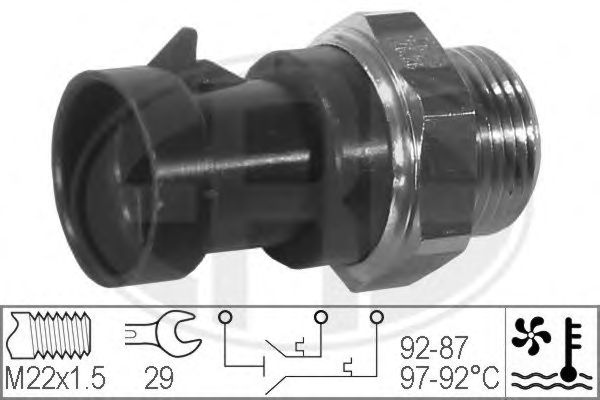 Comutator temperatura, ventilator radiator