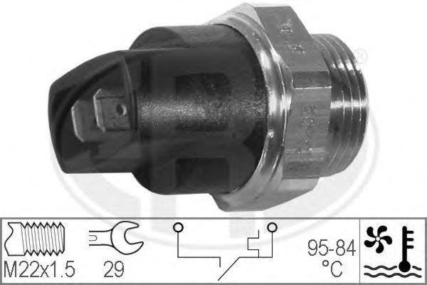 Comutator temperatura, ventilator radiator