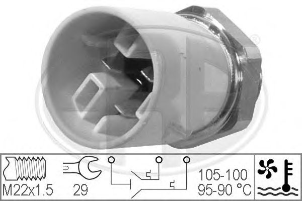 Comutator temperatura, ventilator radiator