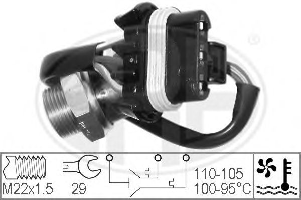 Comutator temperatura, ventilator radiator