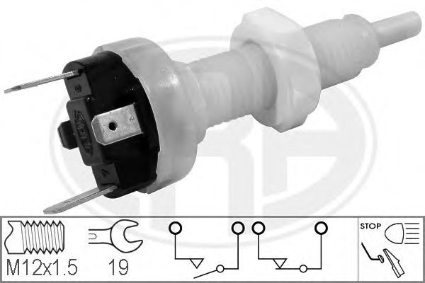 Comutator lumini frana