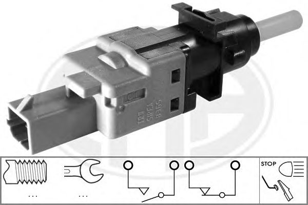 Comutator lumini frana