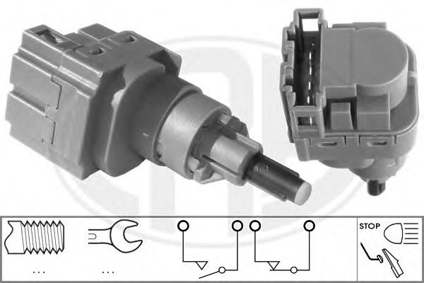 Comutator lumini frana