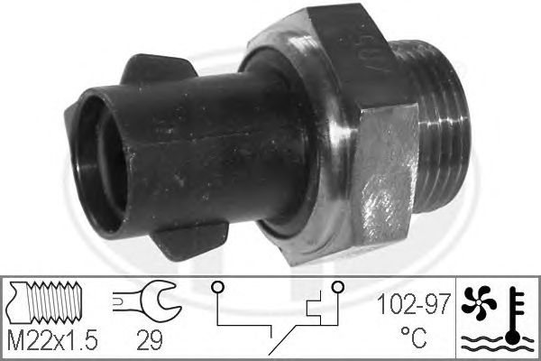 Comutator temperatura, ventilator radiator