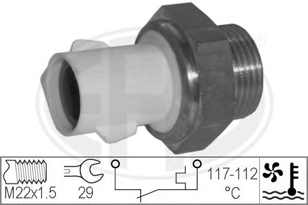 Comutator temperatura, ventilator radiator