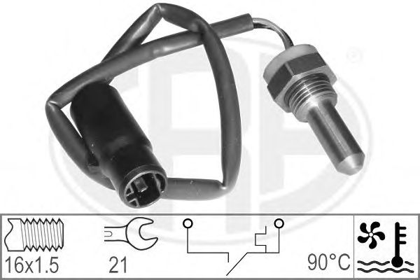 Comutator temperatura, ventilator radiator