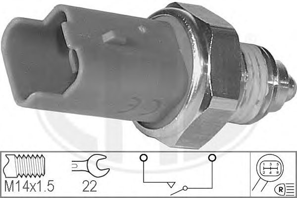 Comutator lumini frana; Comutator, lampa marsalier