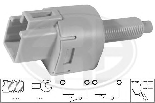 Comutator lumini frana