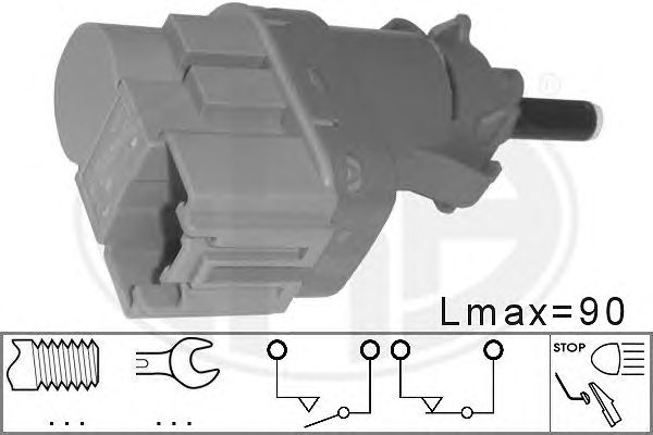 Comutator lumini frana