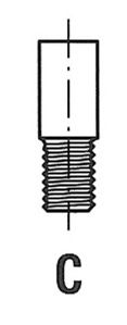 Supapa evacuare MERCEDES-BENZ OM616-617 240-300D 34,2X10X131