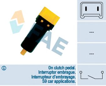 Comutator, actionare ambreiaj (Tempomat) RENAULT LAGUNA/ESPACE