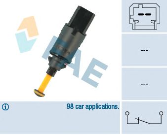 Comutator lumini frana PEUGEOT 206 1,1-2,0B/D