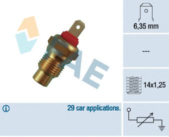 Senzor,temperatura lichid de racire FIAT 1,0-1,6B UNO -93