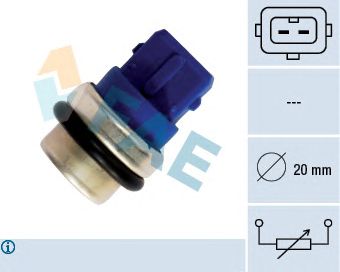 Senzor,temperatura lichid de racire VW A80/100/GOLF II