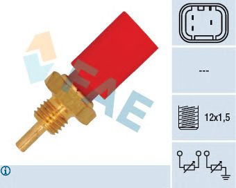 Senzor,temperatura lichid de racire FIAT PUNTO 75 1,2