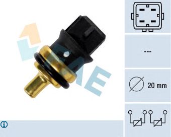 Senzor,temperatura lichid de racire VW 4-STYKI A4/A6