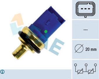 Senzor,temperatura lichid de racire CITROEN 2,0/2,2 HDI