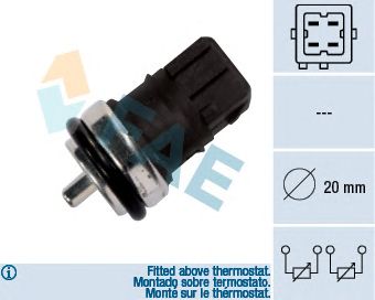 Senzor,temperatura lichid de racire RENAULT MASTER DCI/DTI