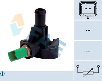 Senzor,temperatura lichid de racire FIAT PUNTO 1,2 99-