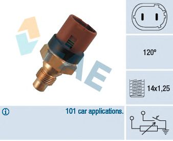 Senzor,temperatura lichid de racire RENAULT MEGANE 1,4-1,6