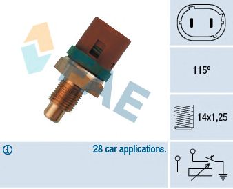 Senzor,temperatura lichid de racire RENAULT 2,1DT/2,2DT