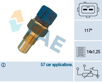 Senzor,temperatura lichid de racire PEUGEOT 206/PARTNER 1,4