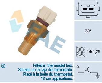 Comutator temperatura, racire CITROEN JUMPER 2,5TD/TDI