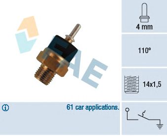 Comutator temperatura, racire MERCEDES-BENZ M102-103/OM602 110