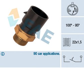 Comutator temperatura, ventilator radiator OPEL ASTRA/CORSA NV/NZ/DI