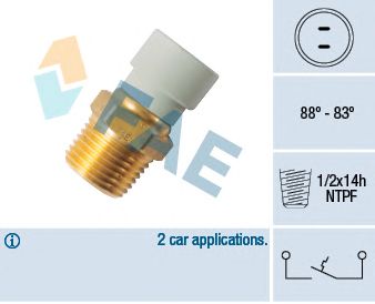 Comutator temperatura, ventilator radiator