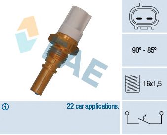 Comutator temperatura, ventilator radiator TOYOTA AVENSIS/YARIS 97-